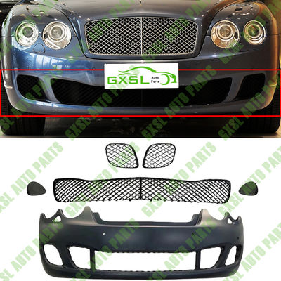 For Bentley Continental Flying Spur 2004-2012 Car Accessories Front Bumper assembly Set （Black Grills）OEM 3W5807217Q 3W5807217R 3W5807937A 3W5807938A 3W5807683E 3W5807682E 3W5807667D