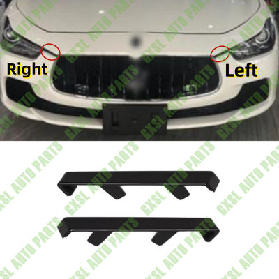 For Maserati Ghibli M157 2014-2020 Bracket Glossy Black Trim Holder Front Bumper Left And Right Plate OEM 670011291 670011292