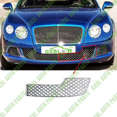 Left Chrome Front Bumper Mesh Inner Grille For Bentley Continental Gt 6.0 2012-2015 OEM 3W3807681H