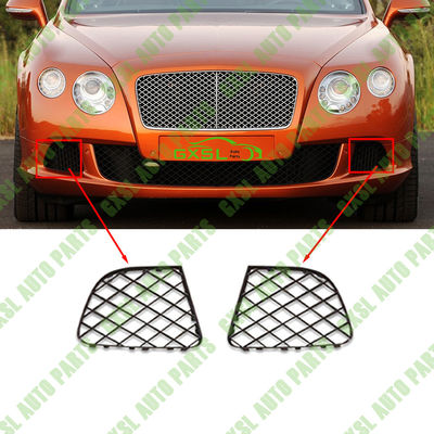 Black Front Bumper Mesh Outer Grille For Bentley Continental Gt 6.0 2012-2015 OEM 3W3807683B 3W3807683F 3W3807684B 3W3807684F
