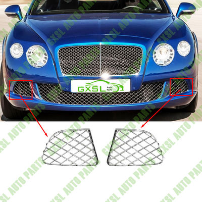 Chrome Front Bumper Mesh Outer Grille For Bentley Continental Gt 6.0 2012-2015 OEM 3W3807683J 3W3807684J