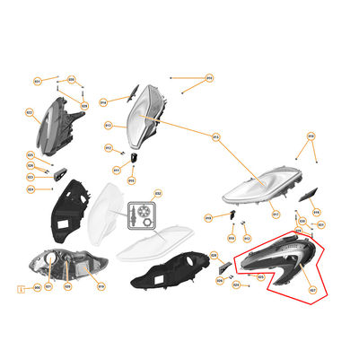 Body Parts Left Head Lamp For Mclaren MP4-12C 650S 540 Lamp OEM 11A8249CP 11A8251CP 11A8247CP