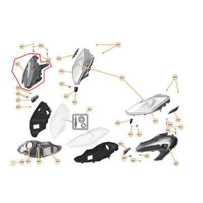Body Parts Right Head Lamp For Mclaren MP4-12C 650S 540 Lamp OEM 11A8248CP 11A8250CP 11A8252CP