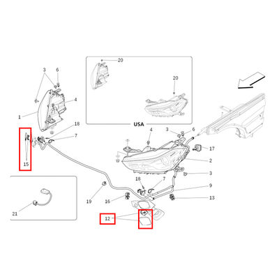 Chiusura del lavastoviglio sinistro destro Per Maserati Ghibli 2014-2016 OEM 673001810 673001809