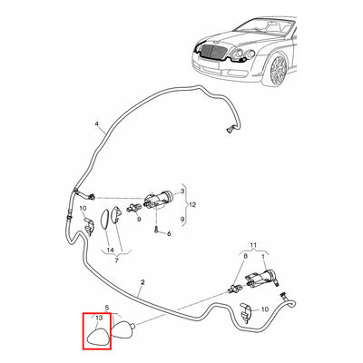 Car Accessories Left Front Bumper Spray Cover End Cap For Bentley Continental Flying Spur 2009-2013 OEM 3W5807937 3W5807937A