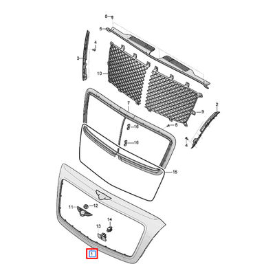 Front Radiator Grille Frame For Bentley Bentayga 2016-2020 OEM 36A853653