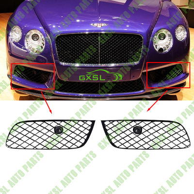 Black Left Right Front Bumper Grille For Bentley Continental GT 4.0 2012-2015 OEM 3W3807647B 3W3807648B