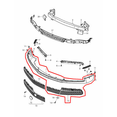 Front Bumper With Chrome Left Front Grille For Bentley Flying Spur 2016-2019 OEM 4W0807217 4W0807647A 4W0807647E
