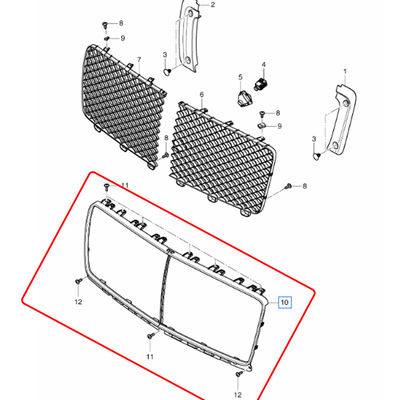 Front Radiator  Grille Inner Frame Chrome For Bentley Bentayga 2021 OEM 36A853667D