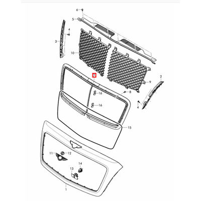 For Bentley Bentayga 2016-2020 Grille Frame/ Inner Frame Black OEM 36A853667B 36A853667G