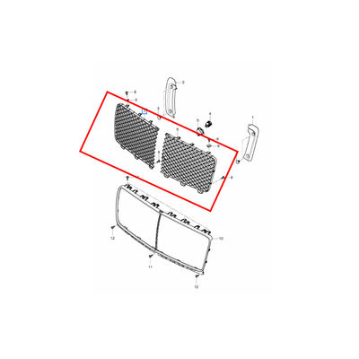 For Bentley Bentayga 2021 Left Right Front Bumper Radiator Grille Black OEM 36A853683H 36A853684F