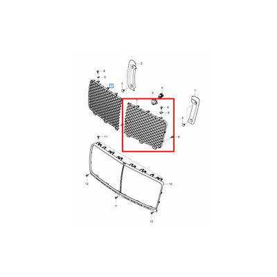 For Bentley Bentayga 2021 Left Front Bumper Radiator Grille Chrome OEM 36A853683F