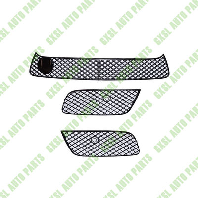 For Bentley Continental Gt & Gtc V8 4.0 2012-2015 Black Bumper Grills Kit (With ACC) OEM 3W3807667E 3W3807667G 3W3807647B 3W3807647C 3W3807648B 3W3807648C 3W3807082A