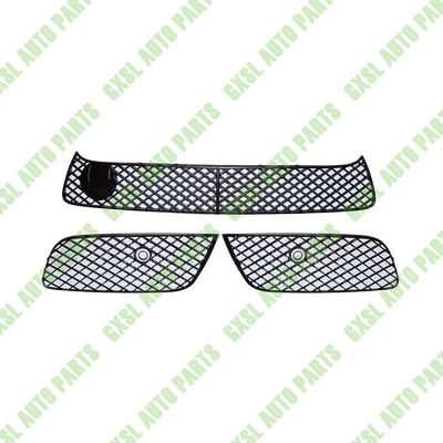 For Bentley Continental Gt & Gtc V8 4.0 2012-2015 Black Bumper Grills Kit (With ACC) OEM 3W3807667E 3W3807667G 3W3807647B 3W3807647C 3W3807648B 3W3807648C 3W3807082A