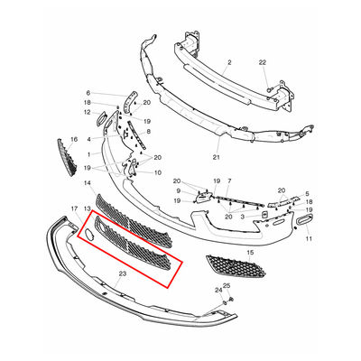 For Bentley Continental Gt &amp; Gtc V8 4.0 2012-2015 Black Bumper Grills (With ACC) OEM 3W3807667E 3W3807667G 3W3807082A