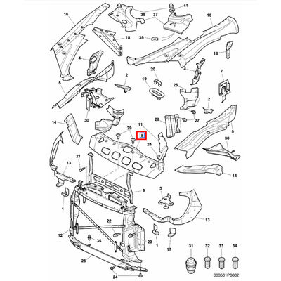 For Bentley Continental Gt 2004-2010 Flying Spur 2005-2013 Front Upper Radiator Support OEM 3W0804809E