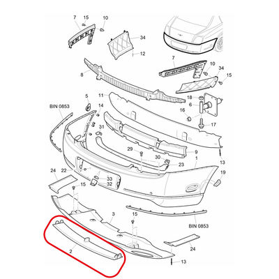 For Bentley Flying Spur Continental GT 2009-2012 Car Rear Bumper Aerofoil Back Bumper Diffuser OEM 3W5807100