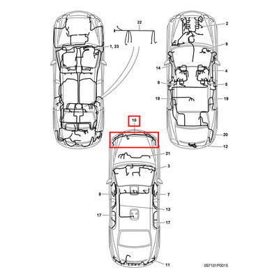 For Bentley Continental Flying Spur 2011-2018 Body Parts OE Compatible ABS Plastic Parking Sensor Cable Harness PDC Wiring Old Model OEM 3W0971095P
