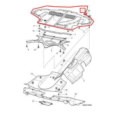 For Bentley Continental GT Flying Spur 2004-2011 Car Accessories Engine Lower Guard OEM 3W0825235F 3W0825235G