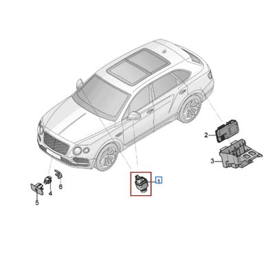 For Bentley Bentayga New Continental GT 360 Park Assist Surround Reversing Camera Front Rear Side OEM 5Q0980546A
