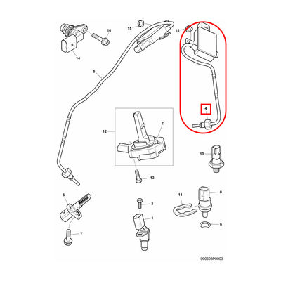 For Bentley Continental Gt Gtc Flying Spur Exhaust Gas Temperature Sensor OEM 07C919529B 07C919529D 07C919529F