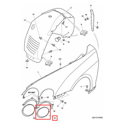 For Bentley Continental Flying Spur 2005-2013 Right Outside Headlight Chrome-Plated Ring With Electroplated Trim OEM 3W5807764