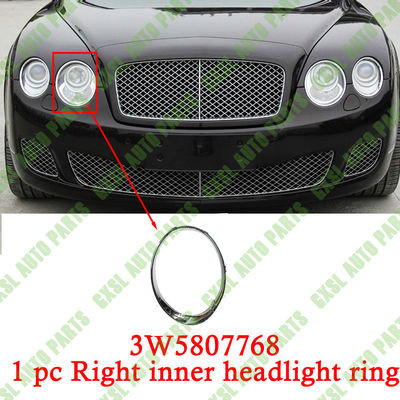 For Bentley Continental Flying Spur 2005-2013 Right Inner Headlight Chrome-Plated Ring With Electroplated Trim OEM 3W5807768