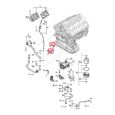 For Bentley Bentayga Oil Pressure Maintaining Valve OEM 07P115243 06K115243L