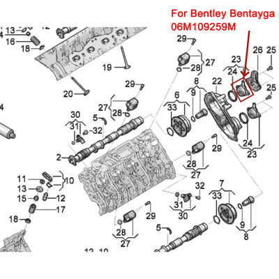 For Bentley Bentayga For Lamborghini URUS Engine Camshaft Valve Regulator Magnet OEM 06M109259M 06M109259P