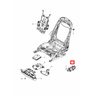 For Bentley Continental GTC 2012-2016 Seat Position Adjustment Switch Control Button Fit (Left )OEM 3W7959766B 3W7959766
