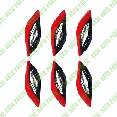 For Maserati Quattroporte Red Left Right Side Fender Air Outlet Vent Cover Strip Kit OEM 670013529 670013530