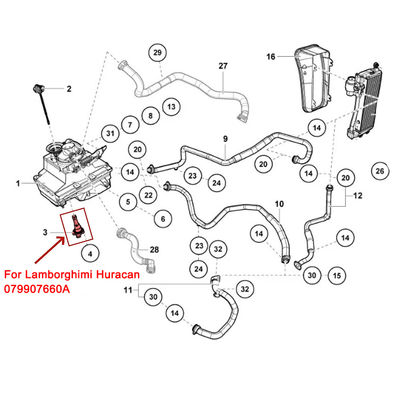 For Bentley GT Bentayga For Lamborghini Huracan Engine Oil Level Sensor OEM 079907660A