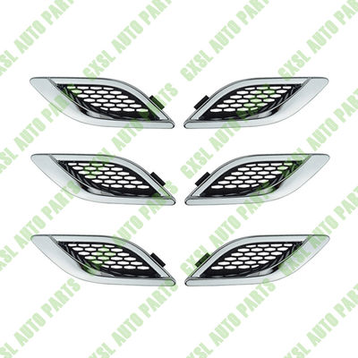 For Maserati Quattroporte Chrome Left Right Side Fender Air Outlet Vent Cover Strip Kit OEM 670013529 670013530
