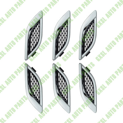 For Maserati Quattroporte Chrome Left Right Side Fender Air Outlet Vent Cover Strip Kit OEM 670013529 670013530