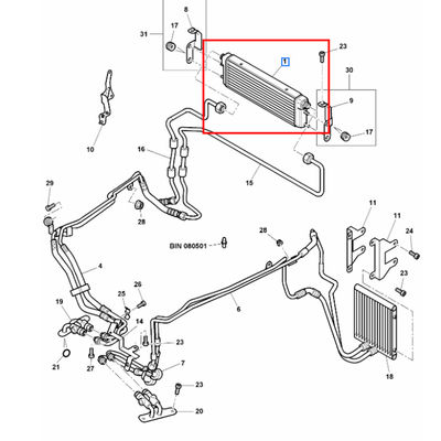 For Bentley Continental Gt & Flying Spur 2006-2012 Transmission Oil Cooler OEM 3W0317019A