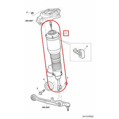 For Bentley Continental GT/GTC/Flying Spur 2004-2018 Left Front Shock Absorber OEM 3W5616039L