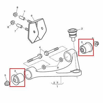 For Bentley Mulsanne Upper Swing Arm Lower Suspension Swing Arm Rubber Sleeve Kit OEM 3Y0407171 3Y0407171A 3Y0407172 3Y0407172A 3Y0407181 3W0407181A 3Y0407200 3Y0407200A