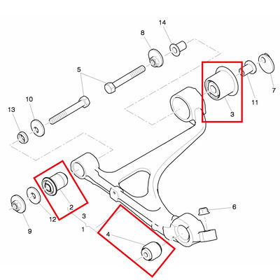 For Bentley Mulsanne Upper Swing Arm Lower Suspension Swing Arm Rubber Sleeve Kit OEM 3Y0407171 3Y0407171A 3Y0407172 3Y0407172A 3Y0407181 3W0407181A 3Y0407200 3Y0407200A