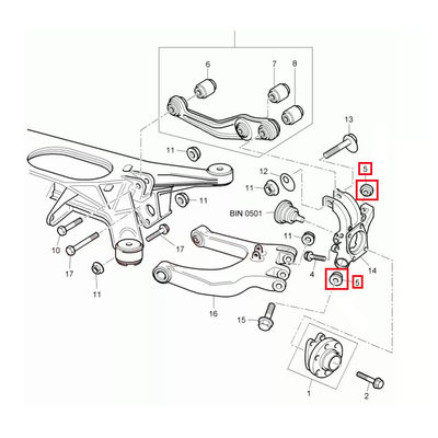 For Bentley Continental GT GTC 2004-2016 For Control Arm Bushing Bonded Rubber Mounting OEM 3D0505171