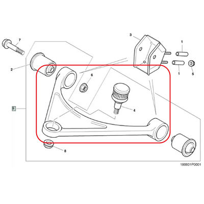 For Bentley Arnage &amp; Rolls Royce Silver Seraph 2003 Upper Control Arm OEM PD20801PB