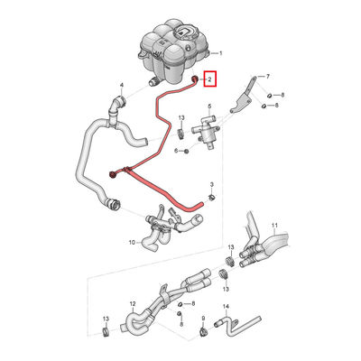 For Bentley Bentayga 2016-2020 Vent Hose OEM 36A121081