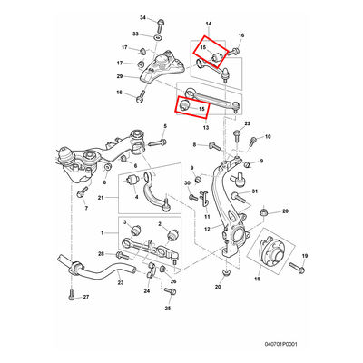 For Bentley Continental Gt, Gtc &amp; Flying Spur Upper Control Arm Bush OEM 3W0407515