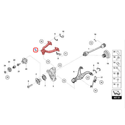 For Lamborghini Huracan Front Right Upper Control Arm OEM 4T0407506A