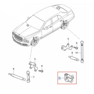 For Bentley Mulsanne Headlight Level Height Sensors OEM 4H0907503