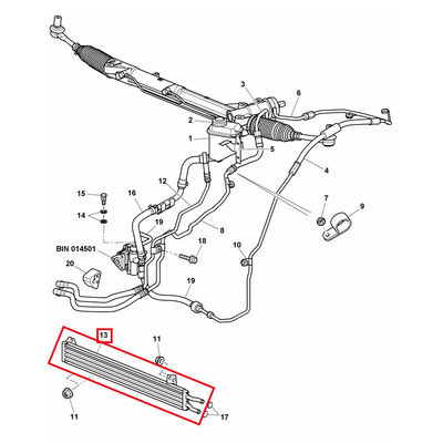 For Bentley Continental Gt Gtc & Flying Spur Steering Oil Cooler OEM 3W0422885A