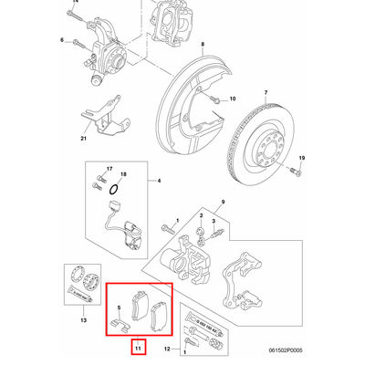 For Bentley Continental SuperSport Rear Brake Pad Kit OEM 3W0698451E