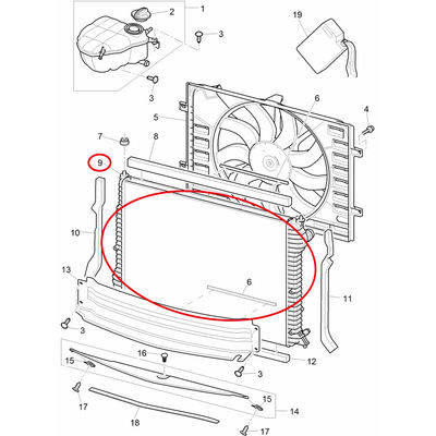For Bentley Continental Gt Gtc &amp; Flying Spur 2011-2018 Coolant Radiator OEM 3W0198115H 3W0198115J 3W0198115G 3W0198115B 3W0122051B