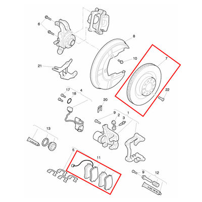 For Bentley Continental Gt &amp; Flying Spur Front &amp; Rear Brake Pads &amp; Rotors Set OEM 3W0615301K 3W0615301R 3W0698151AA 3W0698151P 3W0698451J 4E0615601L