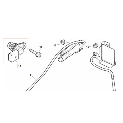 For Bentley Flying Spur Continental GT New SuperSports 2014-2019 Black Crankshaft Sensor OEM 070907601A
