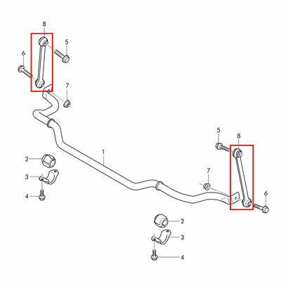 For Bentley Mulsanne 2010+ Front Stabilizer Support Bar OEM 3Y0411317